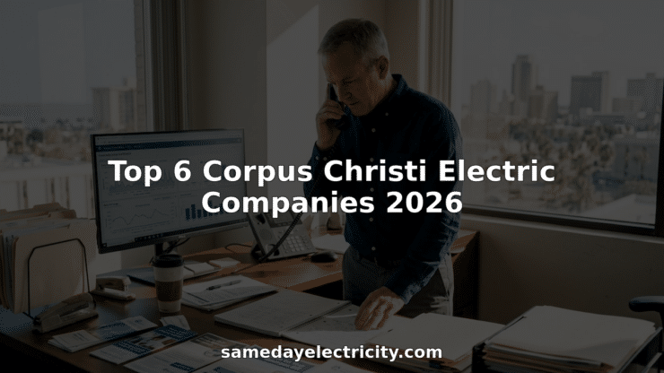 Man working at city electricity provider office