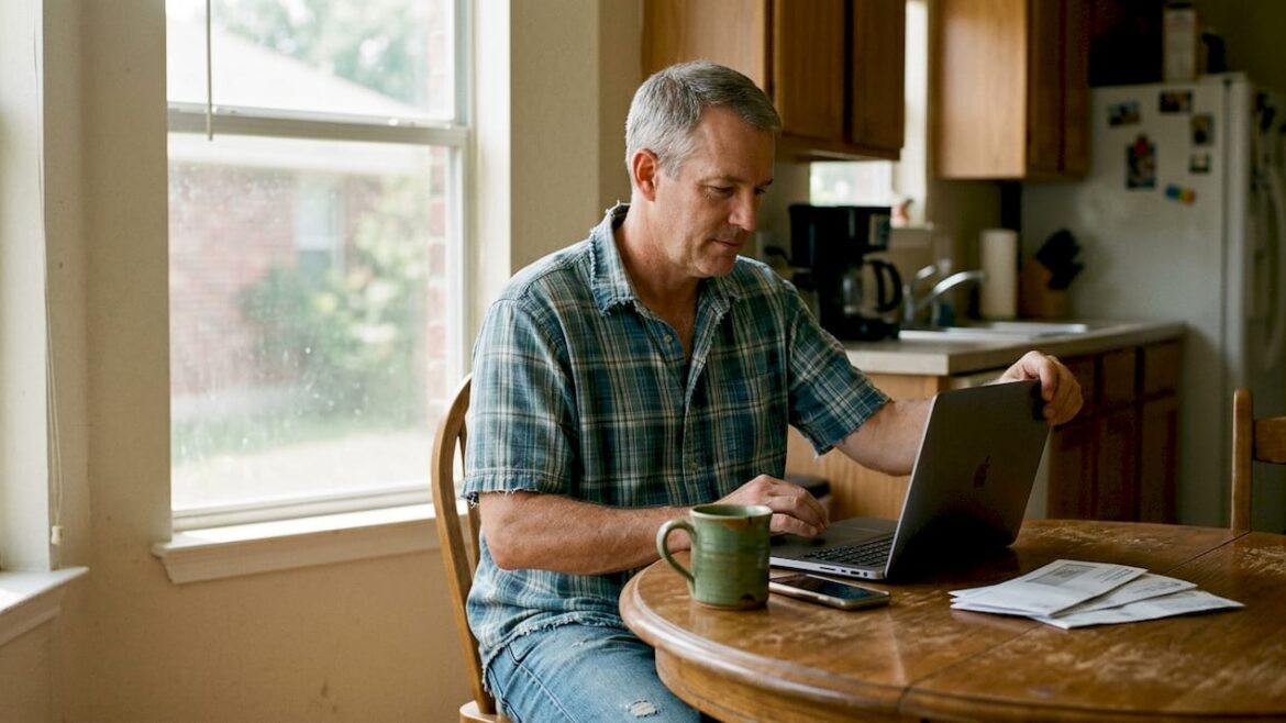 Man activating electricity at home in Texas